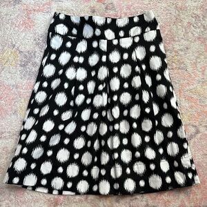 East 5th Black and White Polka Dot Skirt, Sz 8
